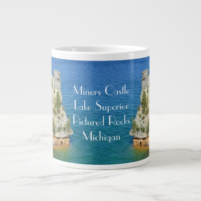 Miners Castle Giant Coffee Mug (Front)