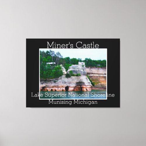 Miners Castle Lake Superior National Shoreline  Canvas Print
