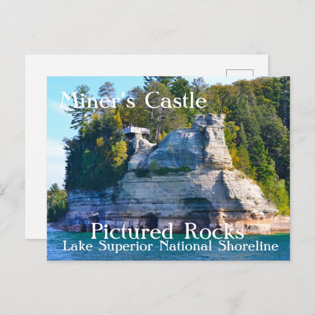 Miner's Castle Pictured Rocks Postcard (Front/Back)
