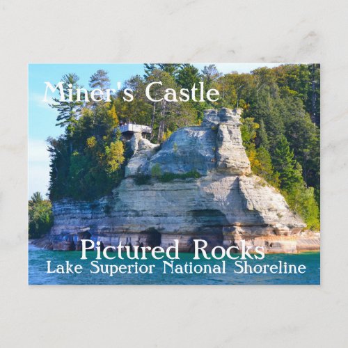 Miners Castle Pictured Rocks Postcard