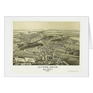 Miner's Mills, PA Panoramic Map - 1892 Cards