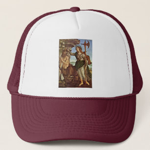 Minerva And The Centaur By Botticelli Sandro Trucker Hat