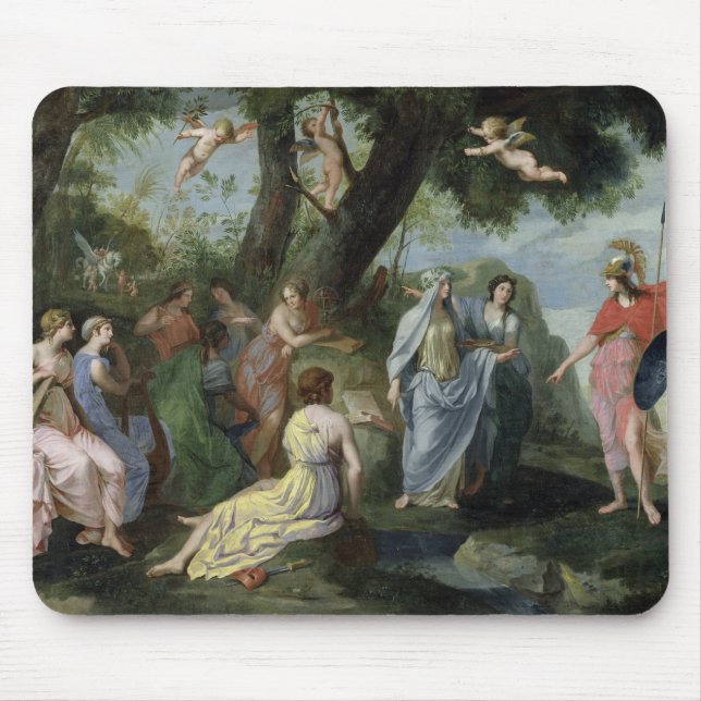 Minerva with the Muses Mouse Pad (Front)