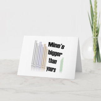 Mine's bigger than yours Christmas card