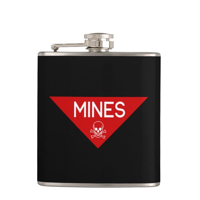 MINES SIGN | SIGNAGE | SYMBOL FLASK (Front)