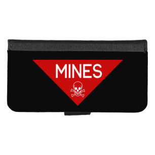 MINES SIGN   SIGNAGE   SYMBOL iPhone 8/7 WALLET CASE