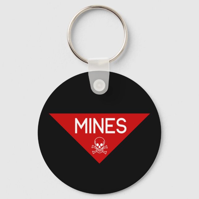 MINES SIGN | SIGNAGE | SYMBOL KEYCHAIN (Front)