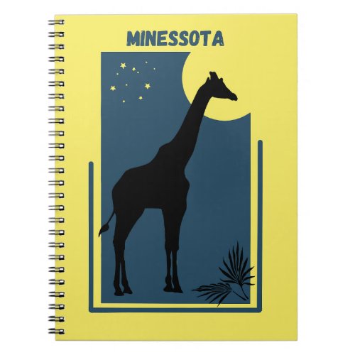 Minessota Como Zoo St Paul Vintage Giraffe Notebook