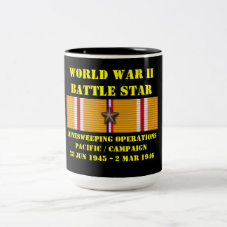 Minesweeping Operations Pacific Campaign Two-Tone Coffee Mug