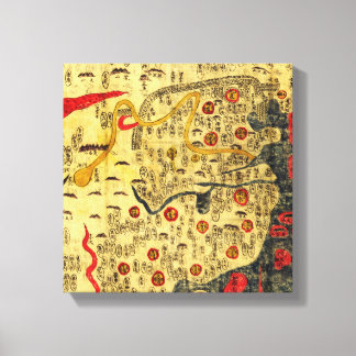 Ming Empire, ChinaPanoramic MapChina Canvas Print