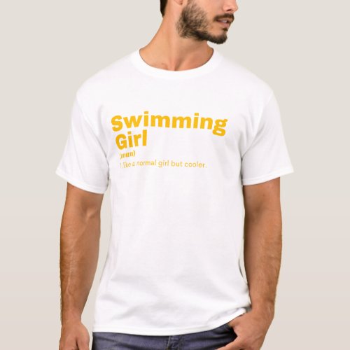 ming Girl _ Swimming T_Shirt