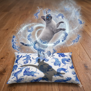 Ming-Style Floating Cats Large Cat Bed