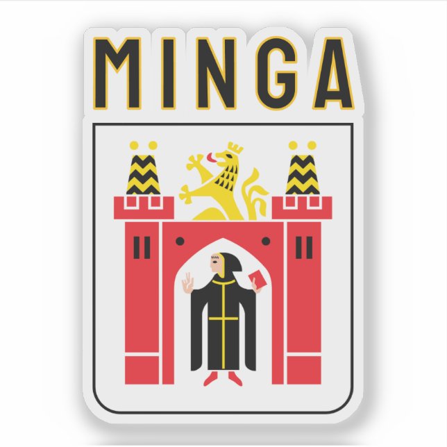 Minga coat of arms, Bavaria Sticker (Front)