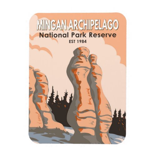 Mingan Archipelago National Park Reserve Vintage Magnet