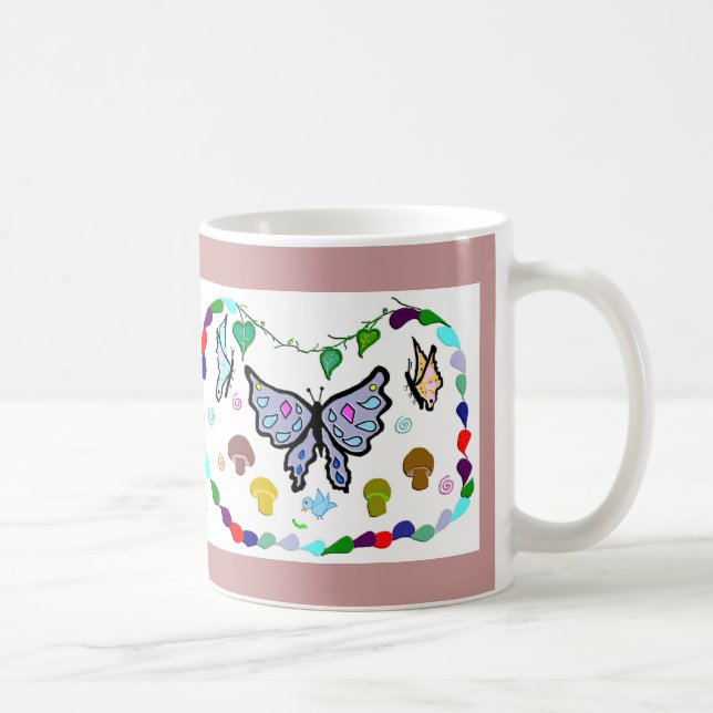 Mingling Butterflies Coffee Mug (Right)