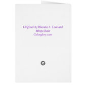 Mingo Rose I Remember . . . Card (Back)