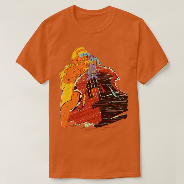 Mingus Double Bass Jazz T-Shirt (Design Front)