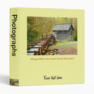 Mingus Mill, Great Smoky Mountains 3 Ring Binder