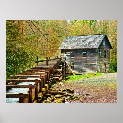 Mingus Mill Great Smoky Mountains Poster