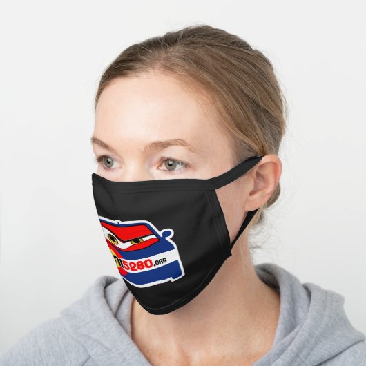 MINI5280 Eyes Cotton Face Mask (Angled)