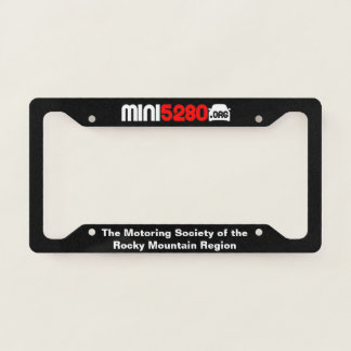 MINI5280 LICENSE PLATE FRAME