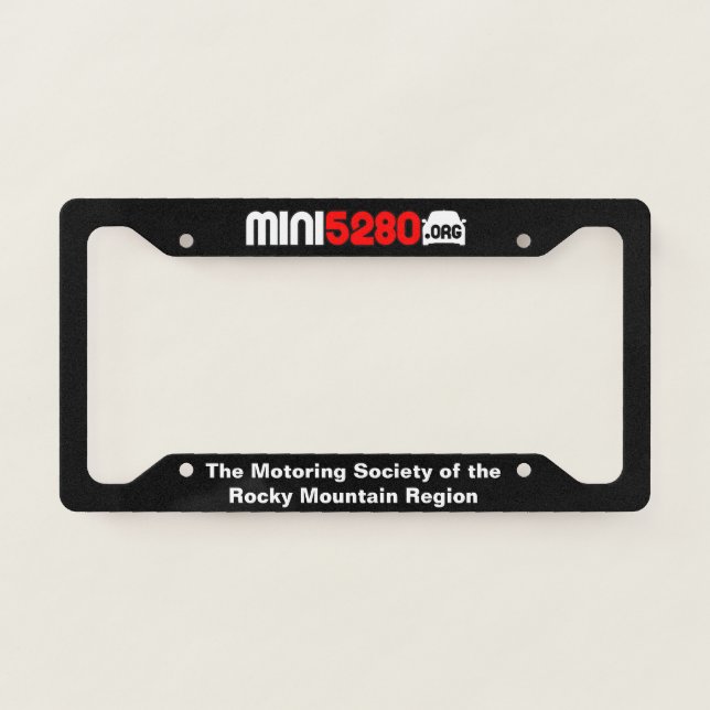 MINI5280 LICENSE PLATE FRAME (Front)