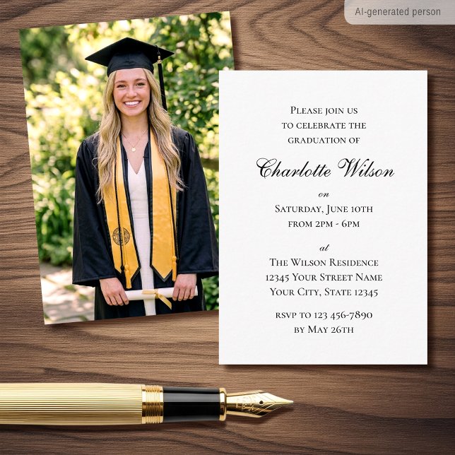 Mini 2026 Graduation Invitation Script Insert Card (Creator Uploaded)
