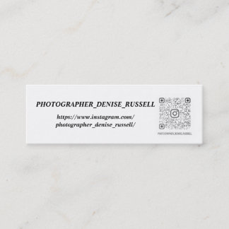 Mini, 3.0" x 1.0" mini business card