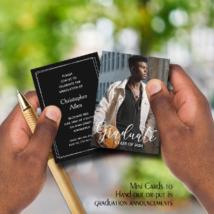 MINI 3.5" X 2.5" Photo Graduation Invitations