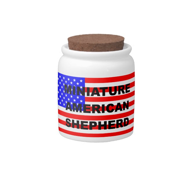 mini am aussie usa-flag candy jar (Front)