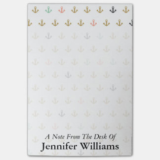 Mini Anchor Pattern | Add Your Name Post-it Notes