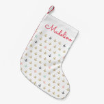 Mini Anchor Pattern | Add Your Name Small Christmas Stocking