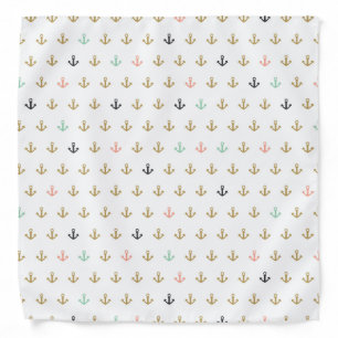 Mini Anchor Pattern Bandana