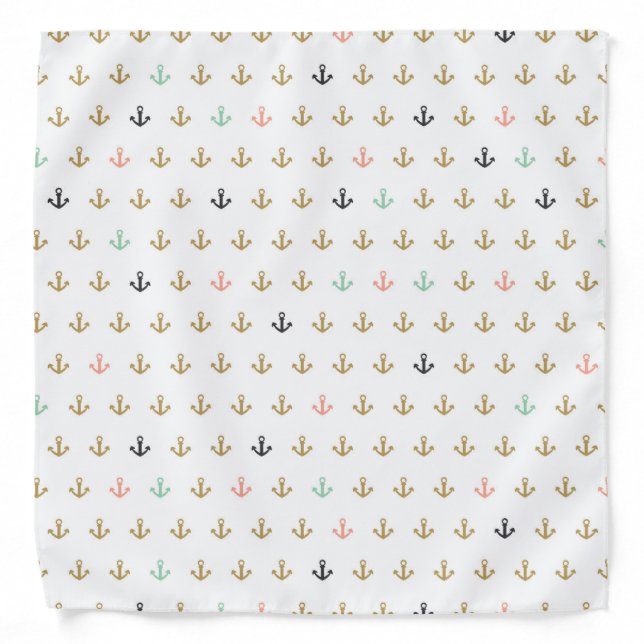 Mini Anchor Pattern Bandana (Front)