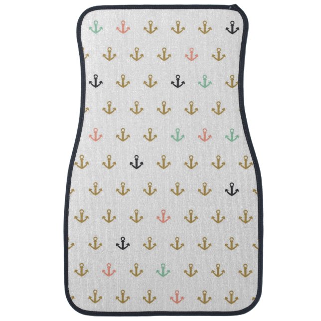Mini Anchor Pattern Car Floor Mat (Front)