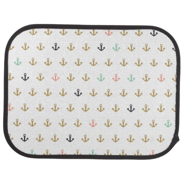 Mini Anchor Pattern Car Mat (Rear)