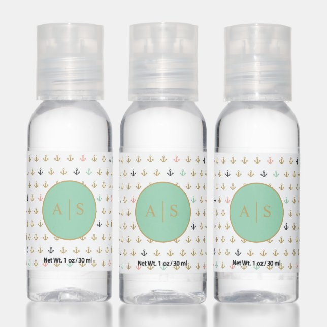 Mini Anchor Pattern Hand Sanitizer (Set)