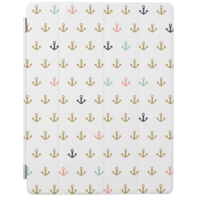 Mini Anchor Pattern iPad Smart Cover (Front)