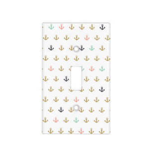 Mini Anchor Pattern Light Switch Cover
