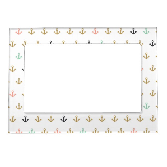Mini Anchor Pattern Magnetic Picture Frame (Front)