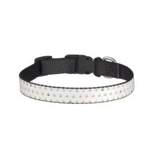 Mini Anchor Pattern Pet Collar