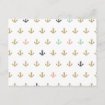 Mini Anchor Pattern Postcard