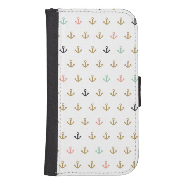 Mini Anchor Pattern Samsung Galaxy Wallet Case (Front)