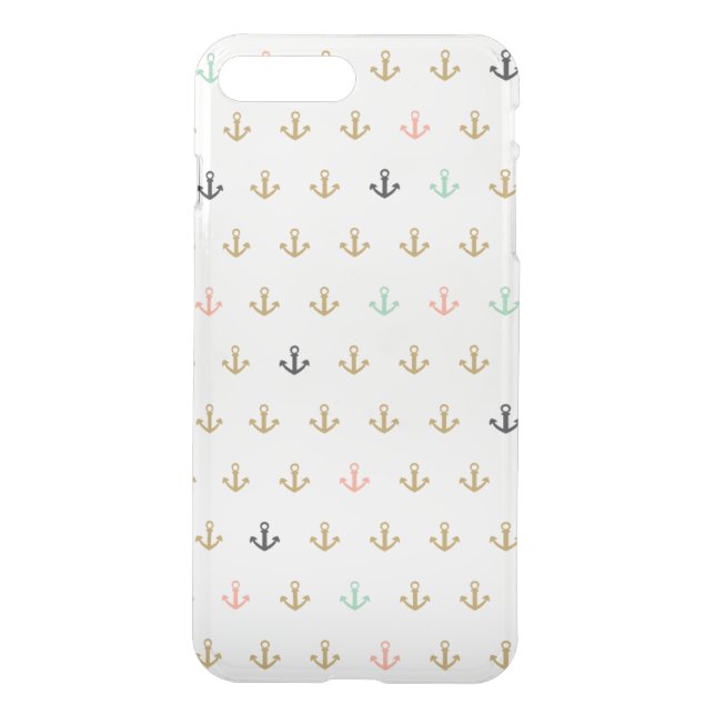 Mini Anchor Pattern Uncommon iPhone Case (Back)