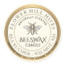Mini Apiary Heraldic Bee Beeswax Candle Label