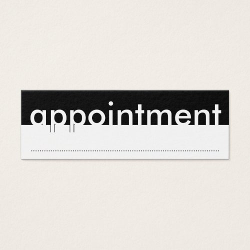 mini appointment card business card templates