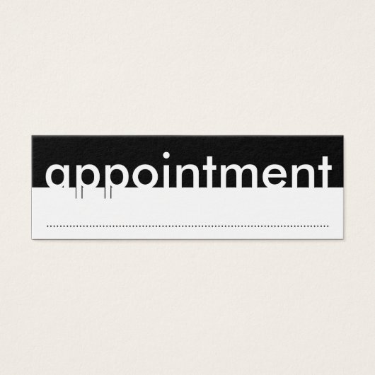 mini appointment card (Front)