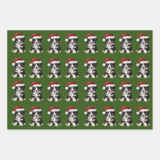 Mini Aussie 6 Holiday  Wrapping Paper Sheets