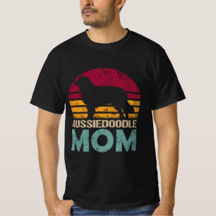Mini Aussie Aussiedoodle Mom Grandma Girl Mama T-Shirt