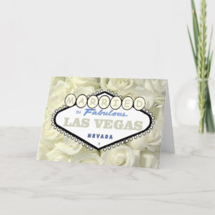 Mini Baby Breath Roses MARRIED in Las Vegas Card